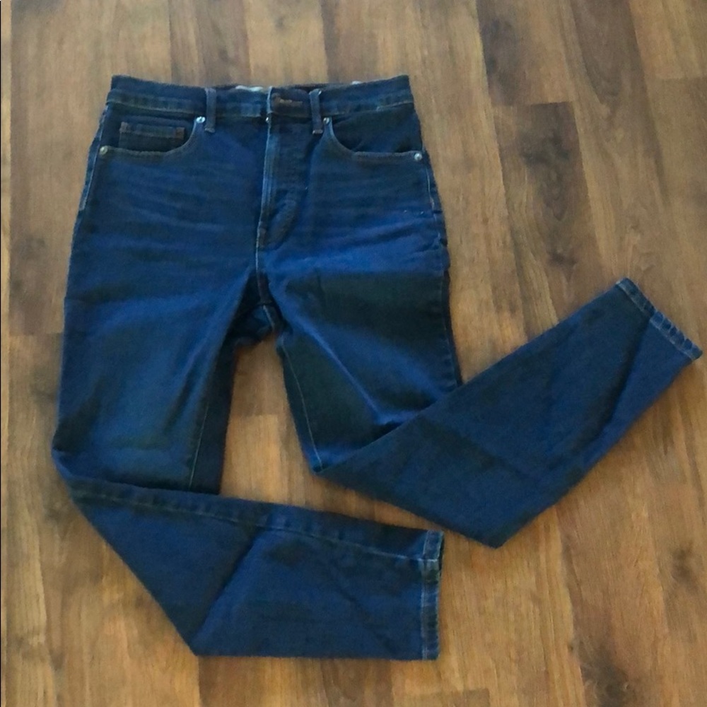Everlane 28 EUC High Waisted Skinny Jeans Blue